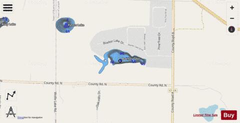 Boelter Lake depth contour Map - i-Boating App - Streets