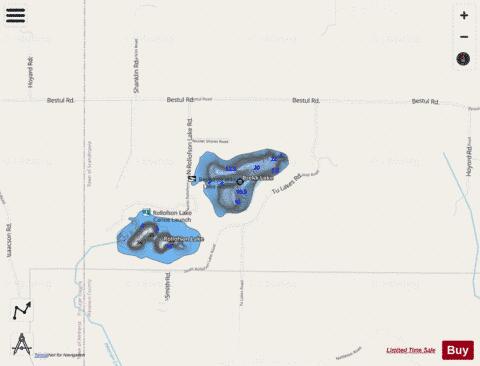 Brekke Lake (Bestuk) depth contour Map - i-Boating App - Streets