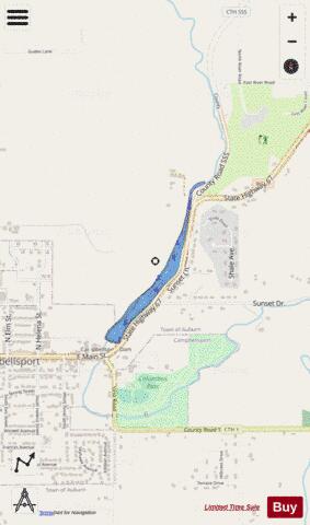 Campbellsport Millpond depth contour Map - i-Boating App - Streets