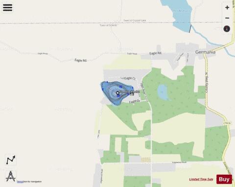 Comstock Lake depth contour Map - i-Boating App - Streets