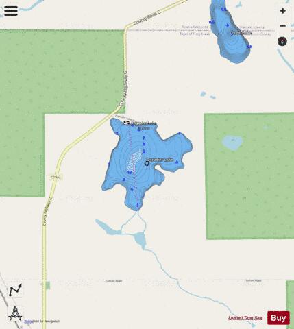 Derosier Lake depth contour Map - i-Boating App - Streets
