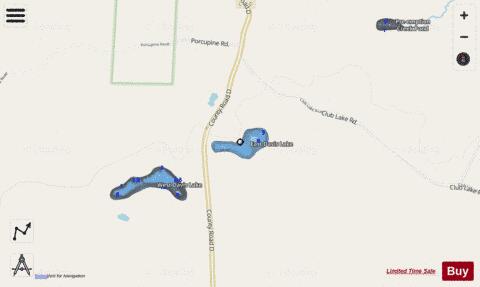 East Davis Lake depth contour Map - i-Boating App - Streets