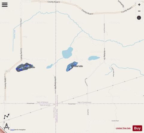 Foster Lake depth contour Map - i-Boating App - Streets