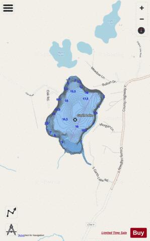 Garth Lake depth contour Map - i-Boating App - Streets