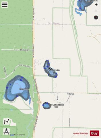 Ham Lake depth contour Map - i-Boating App - Streets