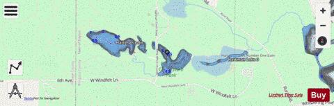 Hartman Lake depth contour Map - i-Boating App - Streets