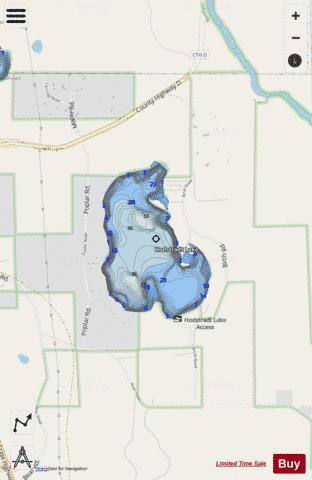 Hodstradt Lake depth contour Map - i-Boating App - Streets