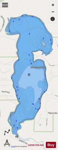 Horsehead Lake depth contour Map - i-Boating App - Streets