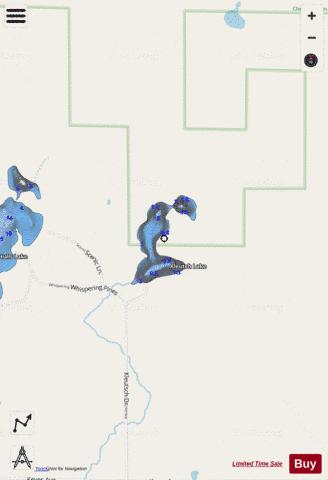 Kleutch Lake depth contour Map - i-Boating App - Streets