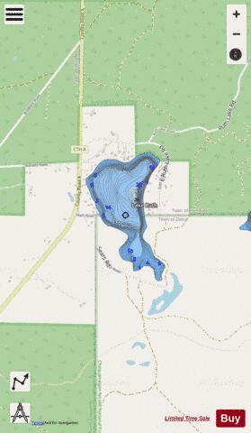 Lake Ruth depth contour Map - i-Boating App - Streets