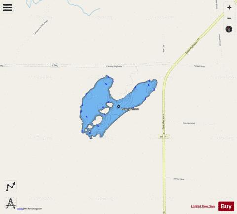 Lake Sixteen depth contour Map - i-Boating App - Streets