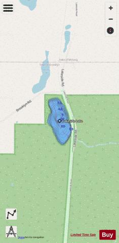 Lakeside Lake depth contour Map - i-Boating App - Streets