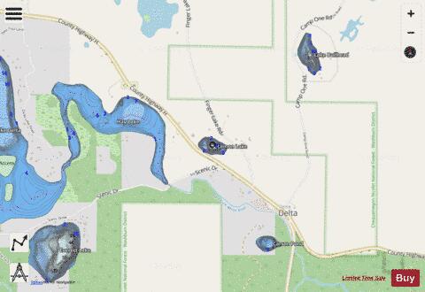 Lemon Lake depth contour Map - i-Boating App - Streets