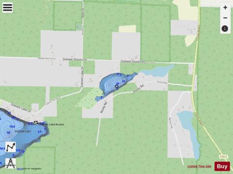 Little Siskiwit Lake depth contour Map - i-Boating App - Streets