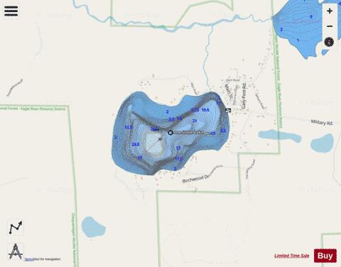 Lone Stone Lake depth contour Map - i-Boating App - Streets