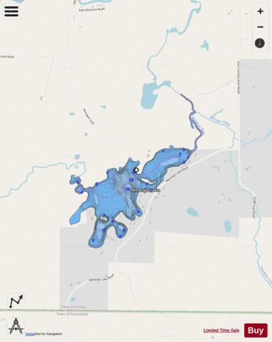 Marengo Lake depth contour Map - i-Boating App - Streets
