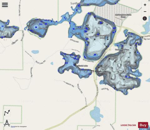 Mcgrath Lake depth contour Map - i-Boating App - Streets