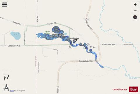 Mecan Springs depth contour Map - i-Boating App - Streets