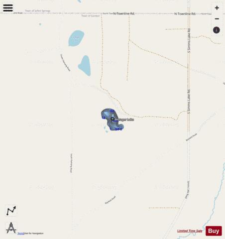 Metzger Lake depth contour Map - i-Boating App - Streets