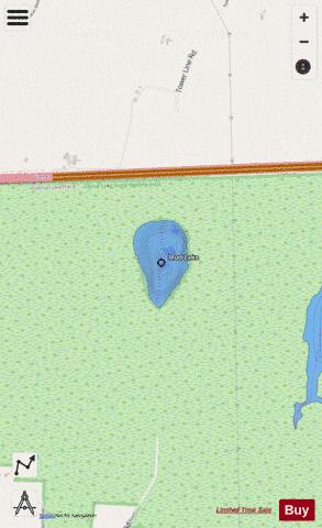 Mud Lake C depth contour Map - i-Boating App - Streets