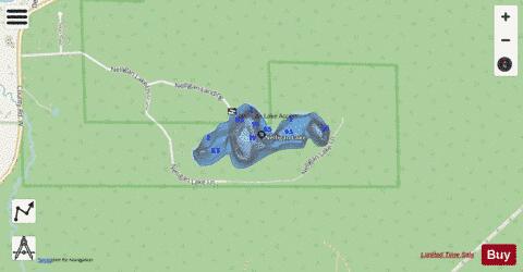 Nelligan Lake depth contour Map - i-Boating App - Streets