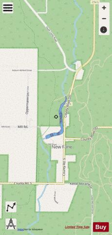New Fane Millpond depth contour Map - i-Boating App - Streets
