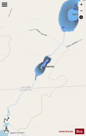 Nichols Lake depth contour Map - i-Boating App - Streets