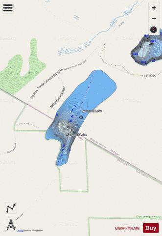 Norwood Lake depth contour Map - i-Boating App - Streets