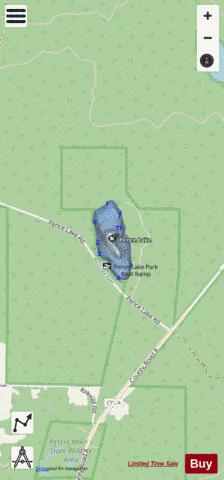 Pence Lake depth contour Map - i-Boating App - Streets