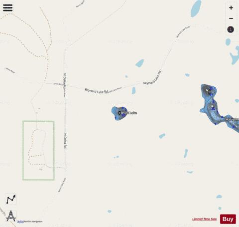 Pond Lake depth contour Map - i-Boating App - Streets