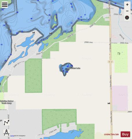 Roedecker Lake depth contour Map - i-Boating App - Streets