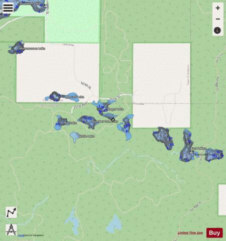 Roger Lake No depth contour Map - i-Boating App - Streets