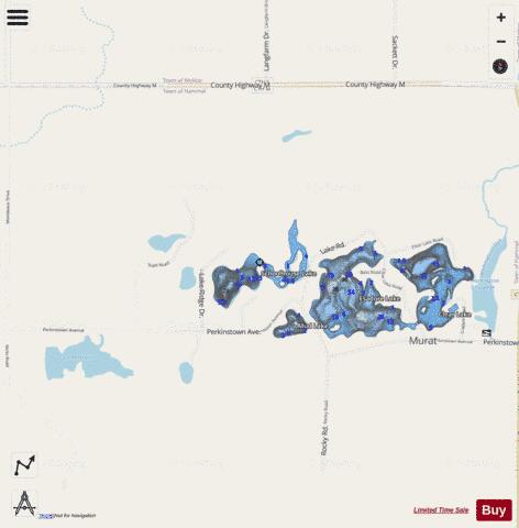 Schoolhouse Lake depth contour Map - i-Boating App - Streets