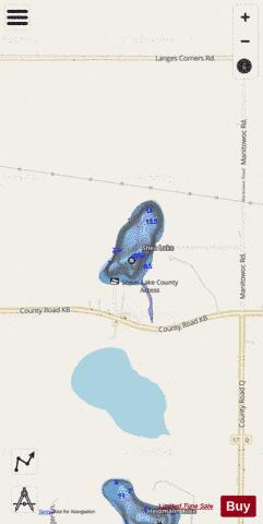 Shea Lake depth contour Map - i-Boating App - Streets