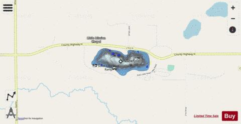 Silver Lake D depth contour Map - i-Boating App - Streets