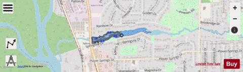 Springville Pond depth contour Map - i-Boating App - Streets
