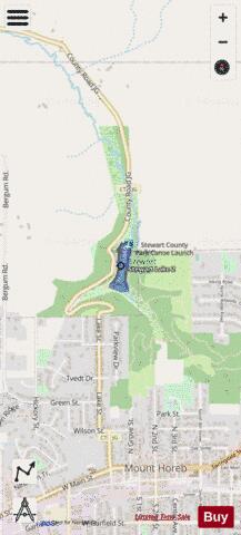 Stewart Lake depth contour Map - i-Boating App - Streets
