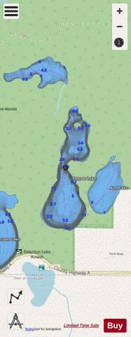 Tomoe Lake depth contour Map - i-Boating App - Streets