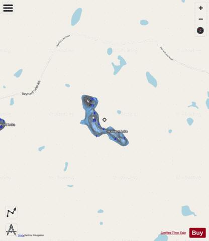 Wabigon Lake depth contour Map - i-Boating App - Streets