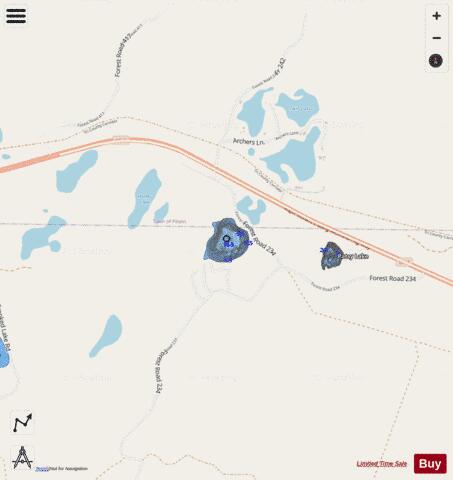 Wanoka Lake depth contour Map - i-Boating App - Streets