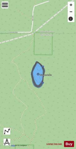 Waupee Lake depth contour Map - i-Boating App - Streets