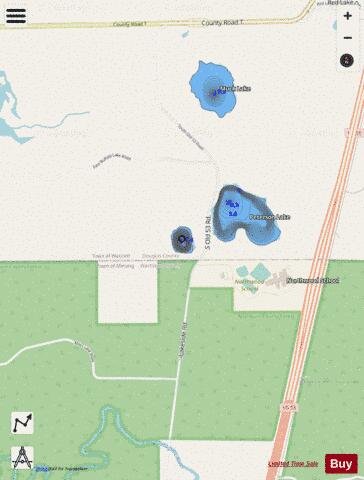 Yoekel Lake depth contour Map - i-Boating App - Streets