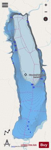 Woodruff Narrows Reservoir depth contour Map - i-Boating App - Streets