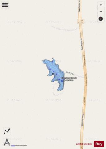 Crenshaw County Public Fishing Lake depth contour Map - i-Boating App - Streets