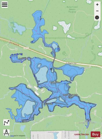 Busse-Main Pool depth contour Map - i-Boating App - Streets