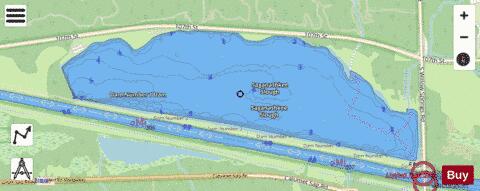 Saganashkee Slough depth contour Map - i-Boating App - Streets