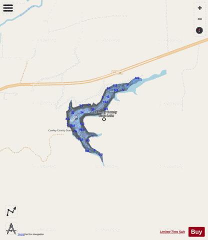 Cowley Co. SFL, Cowley depth contour Map - i-Boating App - Streets