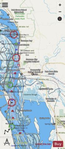 Upper Mississippi River section 11_511_759 depth contour Map - i-Boating App - Streets