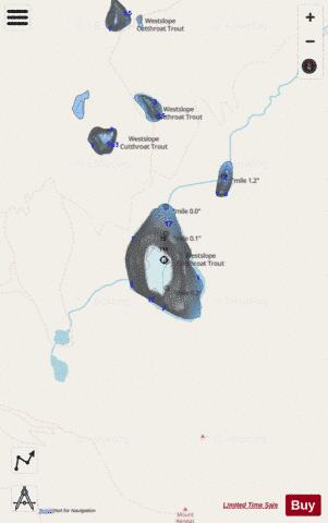 Black Lake depth contour Map - i-Boating App - Streets