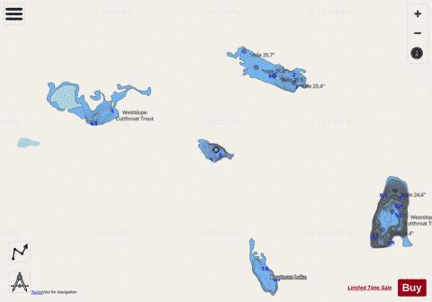 Harris Lake depth contour Map - i-Boating App - Streets